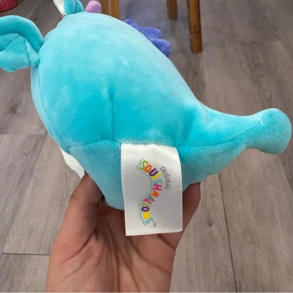 Squishmallows Tatiana The Teal Blue Dragon Plush Toy Small EUC - Picture 6 of 7